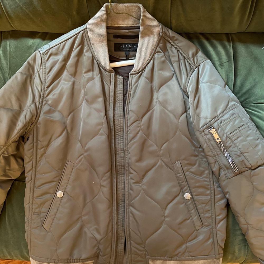 Rag & Bone Quilted Bomber Jacket sz S